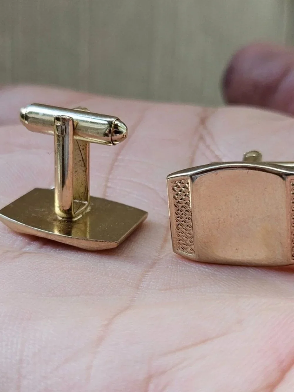 Vintage Cuff Links Fashion Jewelry Gold Tone dress Shirt Cutt stud Cufflinks
